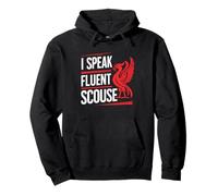 Parlo fluente Scouse Liverpool Inghilterra Liverpudlians Divertente Felpa con Cappuccio