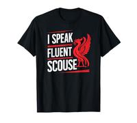 Parlo fluente Scouse Liverpool Inghilterra Liverpudlians Divertente Maglietta