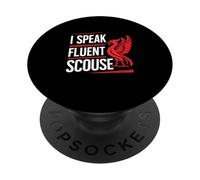 Parlo fluente Scouse Liverpool Inghilterra Liverpudlians Divertente PopSockets PopGrip Adesivo