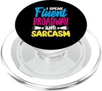 Parlo fluentemente Broadway Sarcasm Amante della musica PopSockets PopGrip per MagSafe