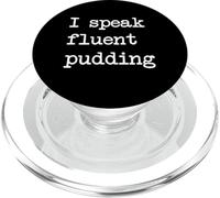 Parlo fluentemente budino Funny Pudding Scrittura minimalista PopSockets PopGrip per MagSafe