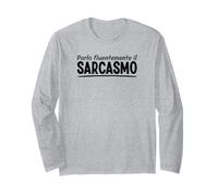 Parlo Fluentemente Il Sarcasmo per La Gente sarcastica Maglia a Manica