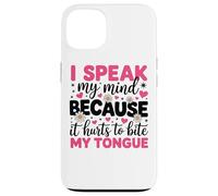 Parlo la mia mente perché mi fa male mordere la lingua Custodia per iPhone 13