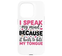 Parlo la mia mente perché mi fa male mordere la lingua Custodia per iPhone 15 Pro