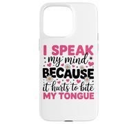 Parlo la mia mente perché mi fa male mordere la lingua Custodia per iPhone 15 Pro Max