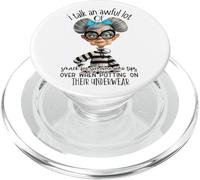 Parlo un sacco di snack umorismo anziano PopSockets PopGrip per MagSafe