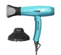 Parlux Elysium® Asciugacapelli con diffusore Magic Compact, Digitale, Professionale, Ioni negativi. 2300 W. 9 combinazioni di Velocità e Temperatura, Cavo girevole, Potente, Leggero, Azzurro Galassia