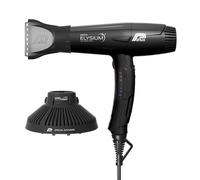Parlux Elysium® Asciugacapelli con diffusore Magic Compact, Digitale, Professionale, Ioni negativi. 2300 W. 9 combinazioni di Velocità e Temperatura, Cavo girevole, Potente, Leggero, Nero