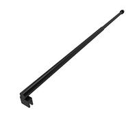 Parma - Asta dritta, regolabile, 70-100 cm, colore: Nero