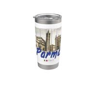 Parma Emilia-Romagna Italia Souvenir d'epoca Bicchiere termico in acciaio inox doppia parete
