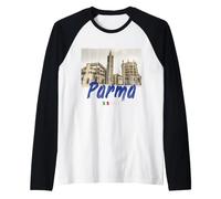 Parma Emilia-Romagna Italia Souvenir d'Epoca Maglia con Maniche Raglan