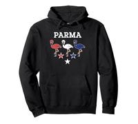 Parma Ohio Flamingo Rosso-Bianco-Blu Abbigliamento Patriottico Felpa con Cappuccio