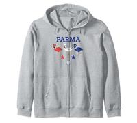 Parma Ohio Flamingo Rosso-Bianco-Blu Abbigliamento Patriottico Felpa con Cappuccio
