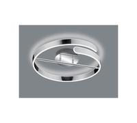 PARMA PLAFONIERA CIRCOLARE MODERNA D50 CM FINITURA BIANCA O CROMO LED 37W LUCE 4000K DIMMERABILE