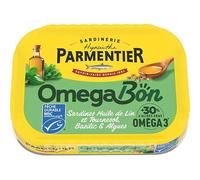PARMENTIER Omega Bon Sardine con olio di lino e girasole, basilico e alghe MSC 135 g