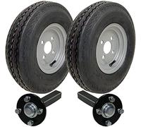 Parnells - Kit Rimorchio ad Alta Velocità - 2 Ruote e Pneumatici 4.80/4.00-8 + 2 Mozzi/Assali Prigionieri, Senza Intoppi, 690 kg, 130 Km/H - Ruote Legali su Strada e Omologazione E