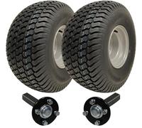 Parnells - Kit Rimorchio Atv, 2 Pneumatici e Ruote Wanda, Cerchi in Acciaio 20x10.00-8 + 100 mm + 2 Mozzi/Assi a Snodo, Senza Intoppo, Pneumatici Quad per Impieghi Gravosi, Diametro 500 mm, 900 kg