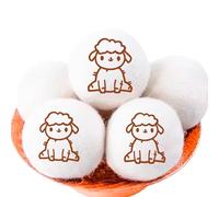 PARNER - Confezione da 6 palline di lana XXL per asciugatrice - Palline ecologiche e riutilizzabili per asciugatura efficiente