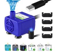 Parner Pompa per fontana per gatto pompa acqua per acciaio inox fontana LED compatibile con motore per animali domestici