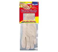 PARODI&PARODI- Guanti in Cotone Anallergici per Pulizie, Dotati di Elastico al Polso per Massimo Comfort, Realizzati Interamente in Morbido Cotone Lavabile in Lavatrice, Taglia Unica, Color Panna