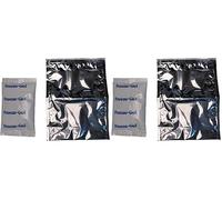 PARODI & PARODI - Kit Ghiaccio Gel Riutilizzabile e Sacchetto Termico per Alimenti Lavabile 20x25 - Set Gelo Borsa Termica Piccola Busta in Alluminio per Medicinali e Cibi Freschi e Bustina Ghiacciolo