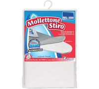 PARODI & PARODI Stiromega Mollettone Copriasse, Fodera per ASSE Poliestere con Bordo Elasticizzato, Copertura Anticalcare Tutte Le Assi Mobiletti da Stiro Metallizzato 130x45 cm, Cotone