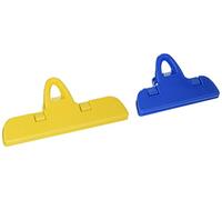 PARODI & PARODI - SuperTina Mollette per Bucato Plastica Resistente, Pinze da Cucina Chiudi Sacchetti Biscotti e Pasta - Accessori Cucina Utili per la Casa, 2pz Multicolor 9,8cm Grande e 6,8cm Piccola