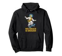 Parodia Cristiana His Grace is Enough Retro Womens Faith Felpa con Cappuccio