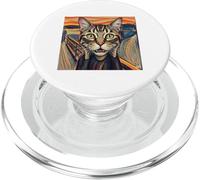 Parodia del gatto urlare per gli amanti dei gattini PopSockets PopGrip per MagSafe