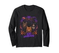 Parodia della Band Heavy Rock Felina dei Cat Sabbath Maglia a Manica