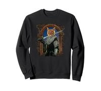 Parodia di spada da tavola rotonda Cat Knight King Arthur Felpa