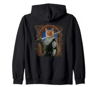 Parodia di spada da tavola rotonda Cat Knight King Arthur Felpa con Cappuccio