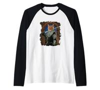 Parodia di spada da tavola rotonda Cat Knight King Arthur Maglia con Maniche Raglan