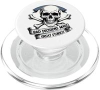 Parodia divertente Bad Decisions tema nautico grandi storie regalo PopSockets PopGrip per MagSafe