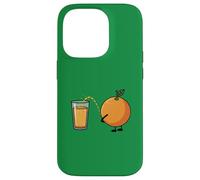 Parodia divertente fresca del succo di OJ Custodia per iPhone 14 Pro