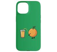 Parodia divertente fresca del succo di OJ Custodia per iPhone 15