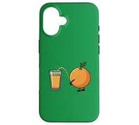Parodia divertente fresca del succo di OJ Custodia per iPhone 16