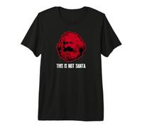 Parodia Karl Marx - This is Not Santa Maglietta Premium