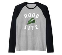 Parodia Robin Hood Life Cool Gangster Nerd Lettura di Libri Divertenti Maglia con Maniche Raglan