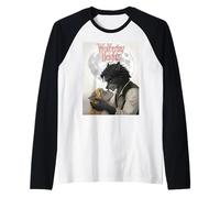 Parodia Romanza Gotica Lupo Mannaro Wolfering Wuthering Heights Maglia con Maniche Raglan
