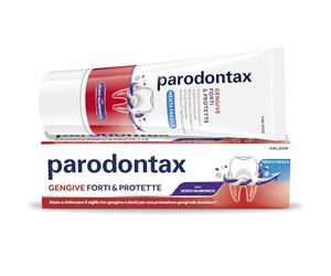 Parodontax Gengive Forti & Protette, Dentifricio quotidiano con Acido Ialuronico, rinforza il sigillo tra bordo gengivale e dente per una protezione duratura* delle gengive, Menta Fresca 75 ml