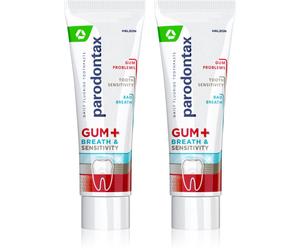 Parodontax Gum And Sens Original dentifricio per la protezione completa dei denti e un alito fresco 2x75 ml