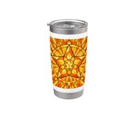 Parol - Lanterna filippina a forma di stella, colore: ambra Bicchiere termico in acciaio inox doppia parete
