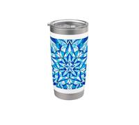 Parol - Lanterna filippina a forma di stella, colore: Blu Bicchiere termico in acciaio inox doppia parete