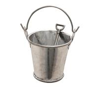 Parola di casa delle bambole Tiny - Mini cubo di ferro simulato, 2 per la casa delle bambole Set | Miglioramento della scena Set Realistic Bucket Ornament, Scena in miniatura che