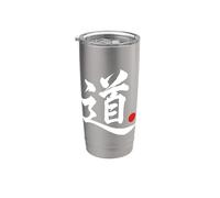 Parola Kanji in lingua giapponese "Percorso" Bicchiere termico in acciaio inox doppia parete