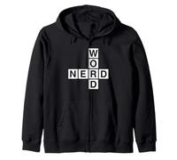 Parola Nerd Cruciverba Puzzle Amante Uomini Donne Bambini Geek Felpa con Cappuccio