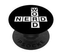 Parola Nerd Cruciverba Puzzle Amante Uomini Donne Bambini Geek PopSockets PopGrip Adesivo
