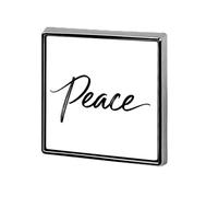 Parola PACE Linea Minimalista Arte Unisex Spille & Spille Piazza Leggero Risvolto Distintivo Gioielli per Abbigliamento Scialle Cappello