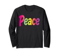 Parola, Pace, Nome, Arcobaleno, Carattere, colorito, Disegno Maglia a Manica